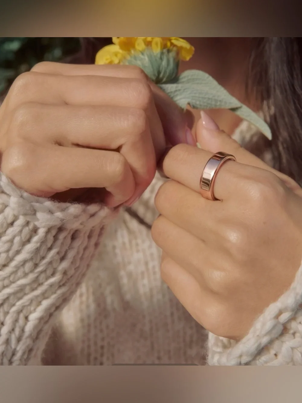 Halo Ring 4 Smart Sleep & Activity Ring - Rose Gold